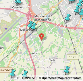 Mappa Strada del Chiodo, 37062 Dossobuono VR, Italia (3.81625)