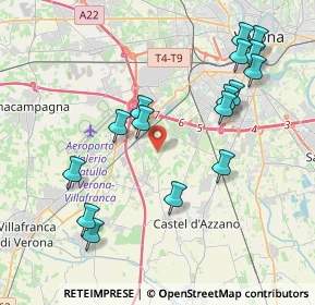 Mappa Strada del Chiodo, 37062 Dossobuono VR, Italia (4.25438)