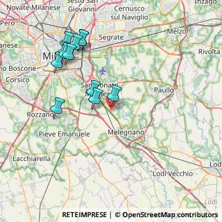 Mappa San Giuliano Milanese, 20098 San Giuliano Milanese MI, Italia (8.3525)