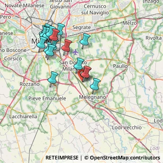 Mappa San Giuliano Milanese, 20098 San Giuliano Milanese MI, Italia (8.01316)