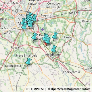 Mappa San Giuliano Milanese, 20098 San Giuliano Milanese MI, Italia (7.9955)
