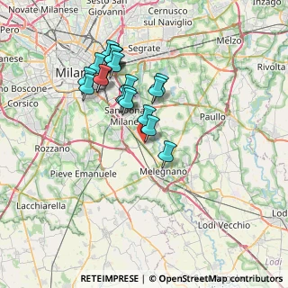Mappa San Giuliano Milanese, 20098 San Giuliano Milanese MI, Italia (6.702)