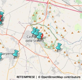Mappa Via F. Guardi, 46043 Castiglione delle Stiviere MN, Italia (7.3735)