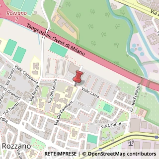 Mappa Viale Lazio, 44, 20089 Rozzano, Milano (Lombardia)