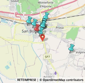 Mappa Via delle Fontanelle, 37047 San Bonifacio VR, Italia (1.36909)