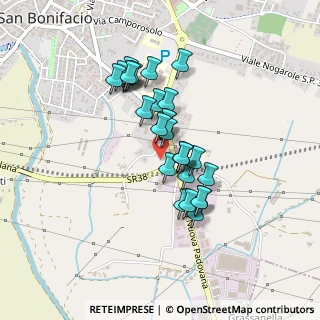 Mappa Via delle Fontanelle, 37047 San Bonifacio VR, Italia (0.33214)