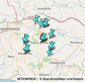 Mappa Viale Conte Ruggero, 94015 Piazza Armerina EN, Italia (10.5915)