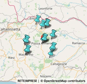 Mappa Viale Generale Gaeta, 94015 Piazza Armerina EN, Italia (10.5395)