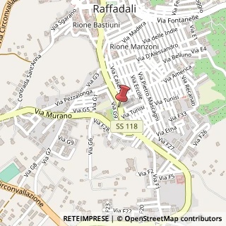 Mappa Via Porta Agrigento, 84, 92015 Raffadali, Agrigento (Sicilia)