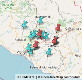 Mappa Via Sua Santita' Giovanni Paolo Secondo, 92020 Racalmuto AG, Italia (10.43)
