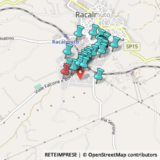 Mappa Via Ss Giovanni Paolo Secondo, 92020 Racalmuto AG, Italia (0.38333)