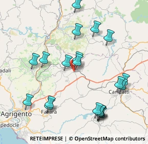 Mappa Via Ss Giovanni Paolo Secondo, 92020 Racalmuto AG, Italia (9.9705)