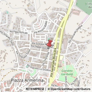 Mappa Via F. Guccio, 26, 94015 Piazza Armerina, Enna (Sicilia)
