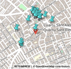 Mappa Via Giuseppe Garibaldi, 09045 Quartu Sant'Elena CA, Italia (0.256)