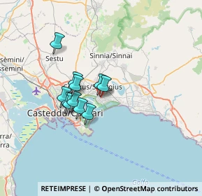 Mappa Via Giuseppe Garibaldi, 09045 Quartu Sant'Elena CA, Italia (5.35091)