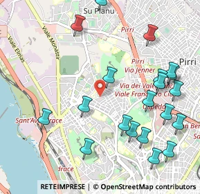 Mappa Via Quirra, 09121 Cagliari CA, Italia (1.354)