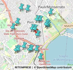 Mappa Via Paracelso, 09131 Cagliari CA, Italia (1.042)