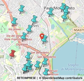 Mappa Via Paracelso, 09131 Cagliari CA, Italia (1.476)