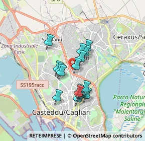 Mappa Via dei Carroz, 09134 Cagliari CA, Italia (1.37563)