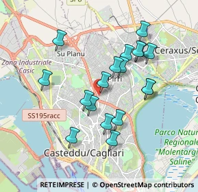 Mappa Via dei Carroz, 09134 Cagliari CA, Italia (1.83444)