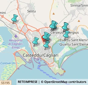Mappa Via dei Carroz, 09134 Cagliari CA, Italia (2.91636)