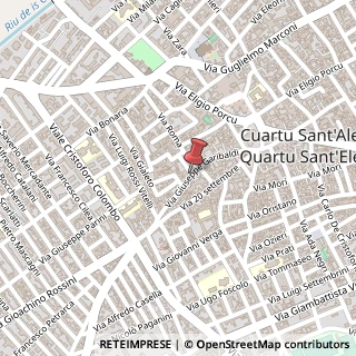 Mappa Via giuseppe garibaldi 18, 09044 Quartu Sant'Elena, Cagliari (Sardegna)