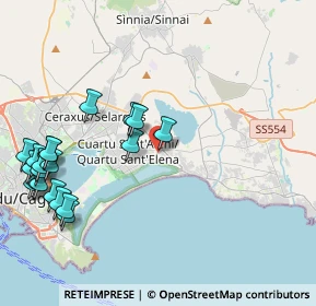 Mappa Via Danimarca, 09045 Quartu Sant'Elena CA, Italia (5.627)