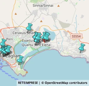 Mappa Via Danimarca, 09045 Quartu Sant'Elena CA, Italia (4.89789)