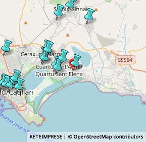 Mappa Via Danimarca, 09045 Quartu Sant'Elena CA, Italia (5.5575)