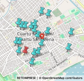 Mappa Via Torino, 09045 Quartu Sant'Elena CA, Italia (0.517)