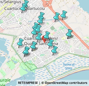 Mappa Via Torino, 09045 Quartu Sant'Elena CA, Italia (0.94)