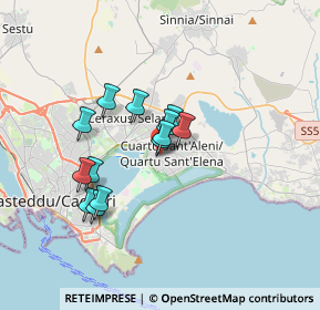 Mappa Via Rossa, 09045 Quartu Sant'Elena CA, Italia (2.92538)