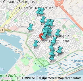 Mappa Via Don Luigi Sturzo, 09045 Quartu Sant'Elena CA, Italia (0.717)