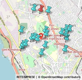 Mappa Via Flumentepido, 09121 Cagliari CA, Italia (0.9725)