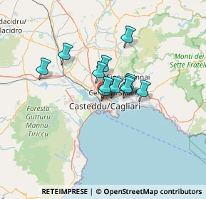 Mappa Via Monte Santo, 09121 Cagliari CA, Italia (9.03667)