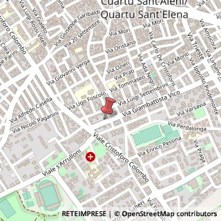 Mappa Via Vico Gian Battista, 112, 09045 Quartu Sant'Elena, Cagliari (Sardegna)