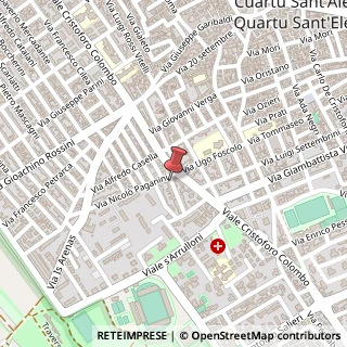 Mappa Via Vittorio Alfieri, 12, 09045 Quartu Sant'Elena, Cagliari (Sardegna)