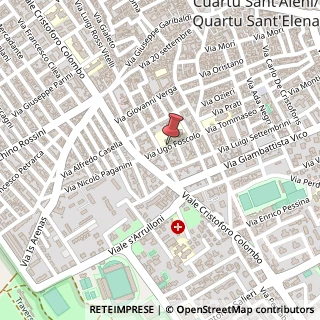 Mappa Via Ugo Foscolo, 34, 09045 Quartu Sant'Elena, Cagliari (Sardegna)