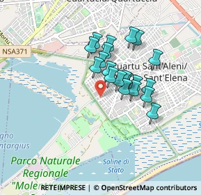 Mappa Via Monteverdi Claudio, 09045 Quartu Sant'Elena CA, Italia (0.7285)