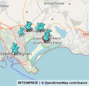 Mappa Via Paganini Niccolò, 09045 Quartu Sant'Elena CA, Italia (3.21636)