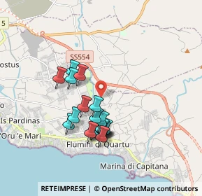 Mappa Via delle Calle, 09045 Quartu Sant'Elena CA, Italia (1.6805)