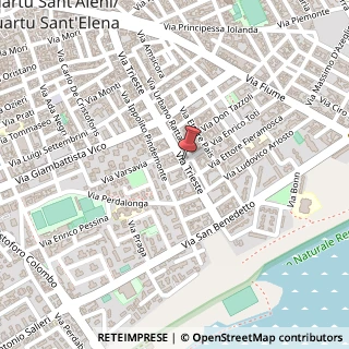 Mappa Via trieste 172, 09045 Quartu Sant'Elena, Cagliari (Sardegna)