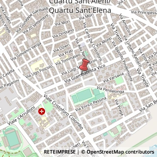 Mappa Via Gian Battista Vico, 85, 09045 Quartu Sant'Elena, Cagliari (Sardegna)