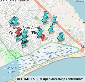 Mappa Via Dublino, 09045 Quartu Sant'Elena CA, Italia (1.029)