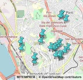 Mappa Via Campania, 09121 Cagliari CA, Italia (1.1065)