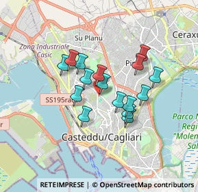 Mappa Via Campania, 09121 Cagliari CA, Italia (1.435)