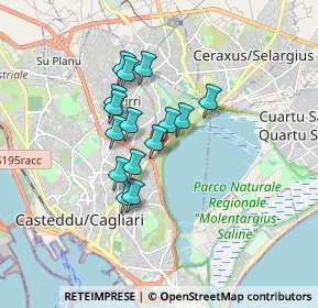 Mappa Viale Marconi, 09129 Cagliari CA, Italia (1.37867)