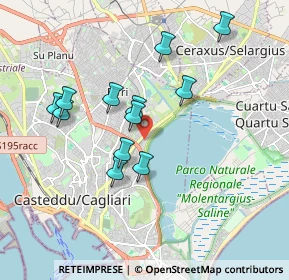 Mappa Viale Marconi, 09129 Cagliari CA, Italia (1.81667)