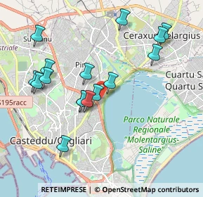 Mappa Viale Marconi, 09129 Cagliari CA, Italia (2.1375)
