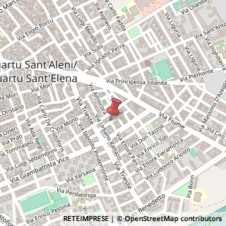 Mappa Via Antonio Riva Villasanta, 10A, 09045 Quartu Sant'Elena, Cagliari (Sardegna)
